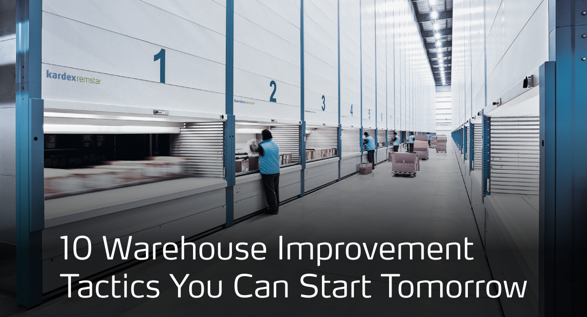 10 warehouse improvement tactics printable checklist header